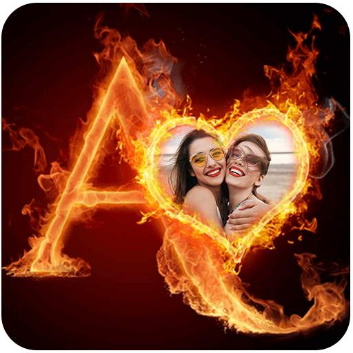 Fire Text Photo Frame 1.0.5