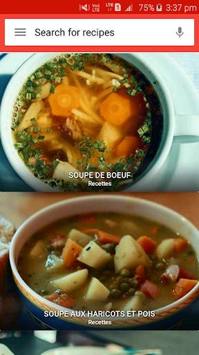 Recettes de soupe screenshot 1