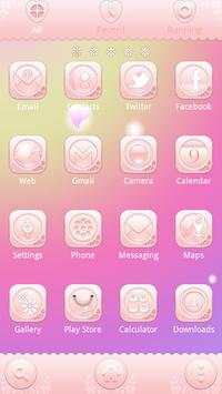 Pink girl GO Launcher Theme screenshot 4
