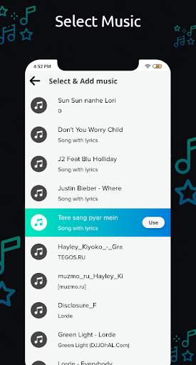 VidStar - Photo Lyrical Video Status Maker screenshot 9