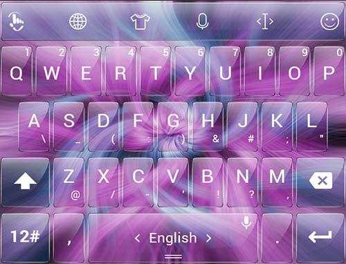 Keyboard Theme Glass Strings screenshot 8