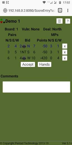Bridge Scorer screenshot 4