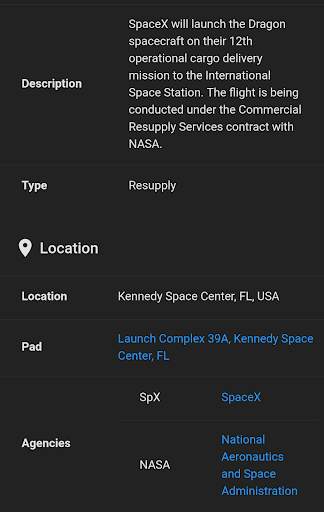 Next Launches screenshot 6