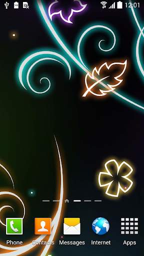 Glowing Flowers Live Wallpaper screenshot 4