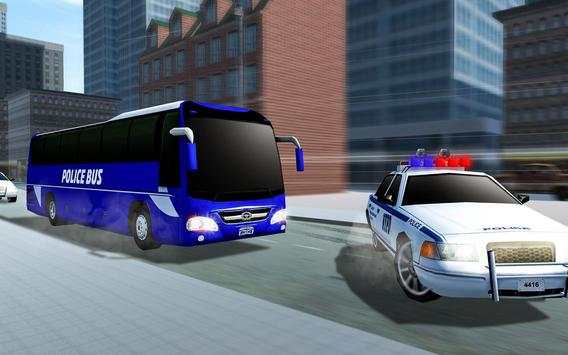 Polisi Bus Driving Sim 2018 - Tawanan Transporter screenshot 14
