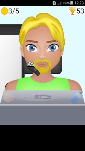 man hair cut and beard game screenshot 1
