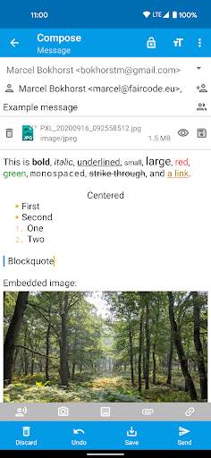 FairEmail, privacy aware email screenshot 24