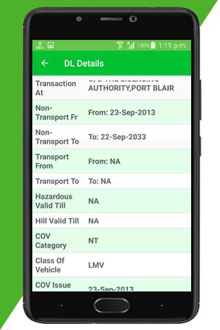 Driving Licence Details - Indi screenshot 3