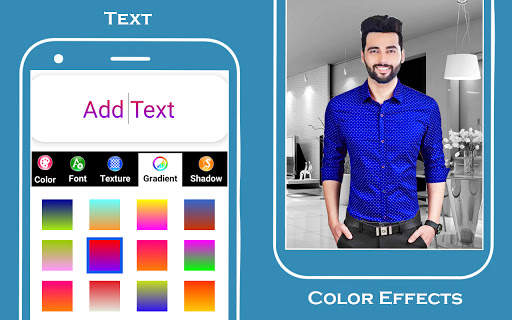 Men formal shirt photo suit screenshot 4