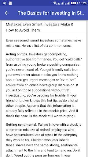 THE BASICS FOR INVESTING IN STOCKS screenshot 6