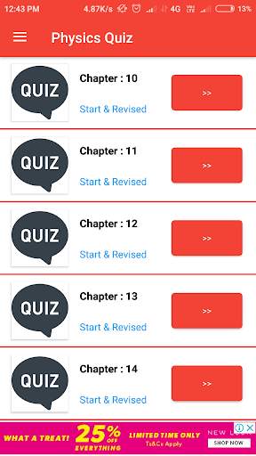 Class 10th Physics Quiz ( 2018-2019 ) 3 تصوير الشاشة