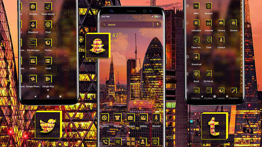 London Evening Launcher Theme screenshot 2