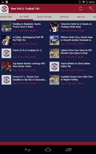 New York G. Football 24h screenshot 4