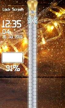 Glitter Zipper Lock Screen screenshot 5