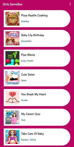 Girls GameBox - Games for Girls 2020 screenshot 1