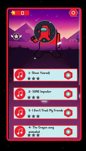 Among Us imposter Dancing hop ball screenshot 1