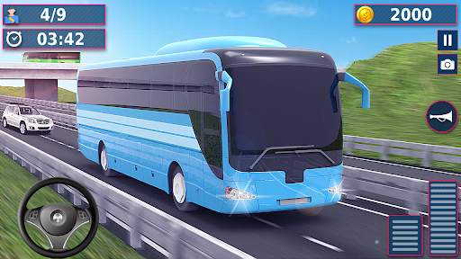 Real City Coach Bus Drive: PvP Free Bus Games 2021 screenshot 1