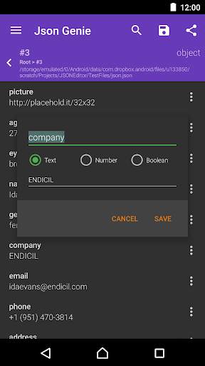 Json Genie (Viewer & Editor) 7 تصوير الشاشة