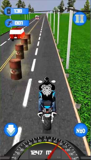 Highway Dash 3D - Speed ​​Street Bike Moto Racing скриншот 4