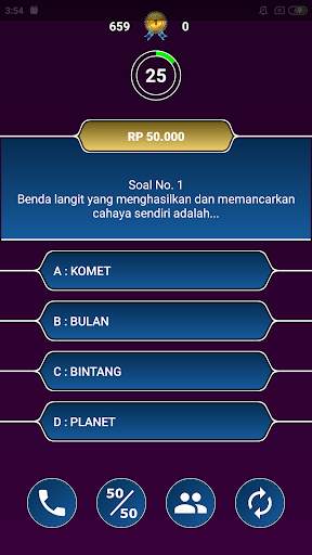 Kuis Pintar 1 Miliar - Permainan Asah Otak screenshot 4