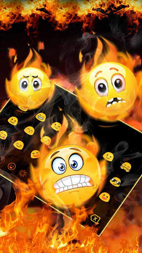 3D Red Flaming Fire Keyboard screenshot 3