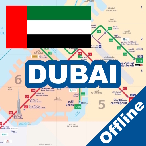 Dubai Metro Tram Bus Travel icon