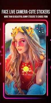 Face Live Camera – Cute stickers screenshot 4