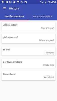 Traductor Español Inglés screenshot 3