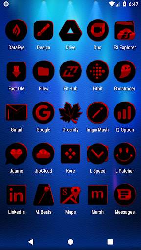 Black and Red Icon Pack screenshot 3