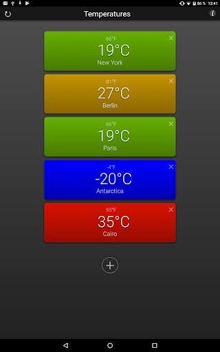 Temperatures screenshot 12