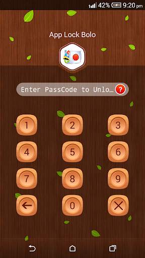 App Lock Bolo : Theme Wooden 5 تصوير الشاشة