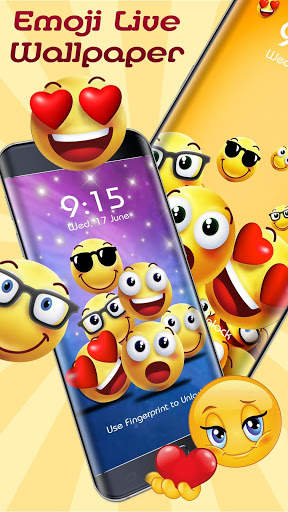 Cute Emoji Live Wallpaper screenshot 1