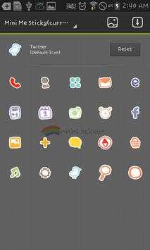 Mini-Me sticky go launcher स्क्रीनशॉट 5
