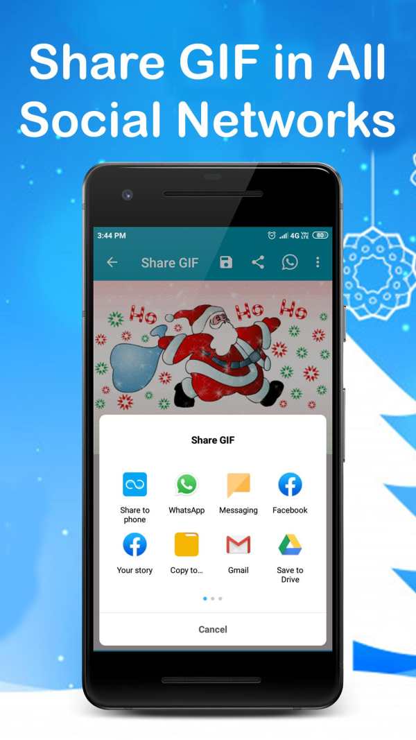 Merry Christmas 2020 GIF Status स्क्रीनशॉट 2