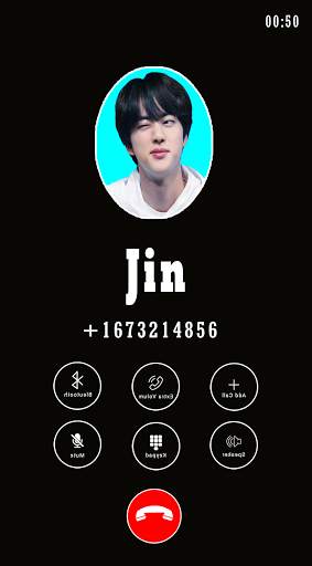 Jin Kpop BTS Video Call & chat Simulator screenshot 1