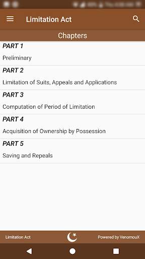 Limitation Act 1908 скриншот 3
