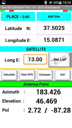 Geo Sat Calculator скриншот 2