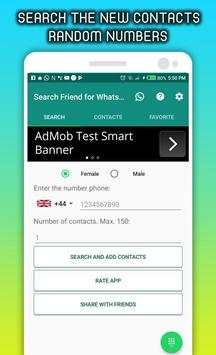 Friend Search for whatsapp 👫 - Girls Chat Boys screenshot 1