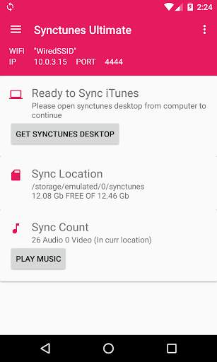 Sync iTunes to android Free screenshot 1