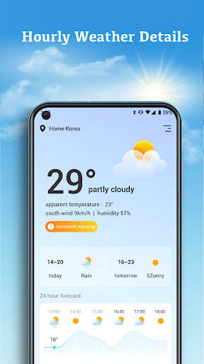 Daily weather screenshot 1