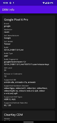 DRM Info screenshot 2