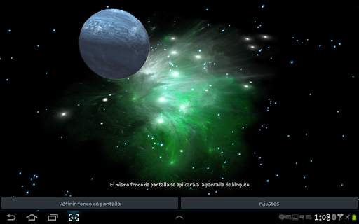3D Galaxy Live Wallpaper HD screenshot 16