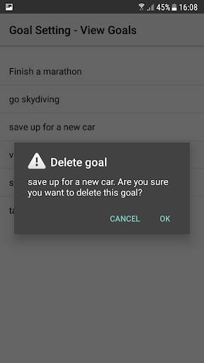 Simple Goal Setting App скриншот 5