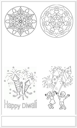 Diwali Colouring - Greeting cards screenshot 5