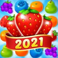 Crazy Fruit Crush - Juicy Fruit Match 3 Game logo