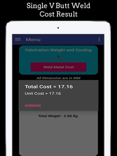 Welding Weight and Cost Calculator скриншот 15