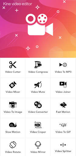 Kine video editor - 20 video editing options screenshot 1