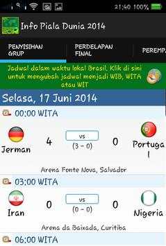 Info Bola Dunia 2014 screenshot 2