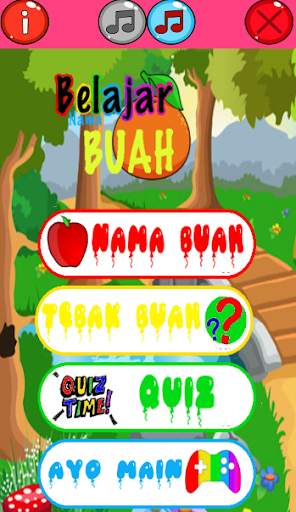 Belajar Nama Buah скриншот 1