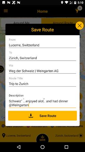 On the Way, a travel planner screenshot 7